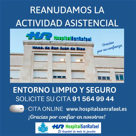 hospital san rafael citas|HSR